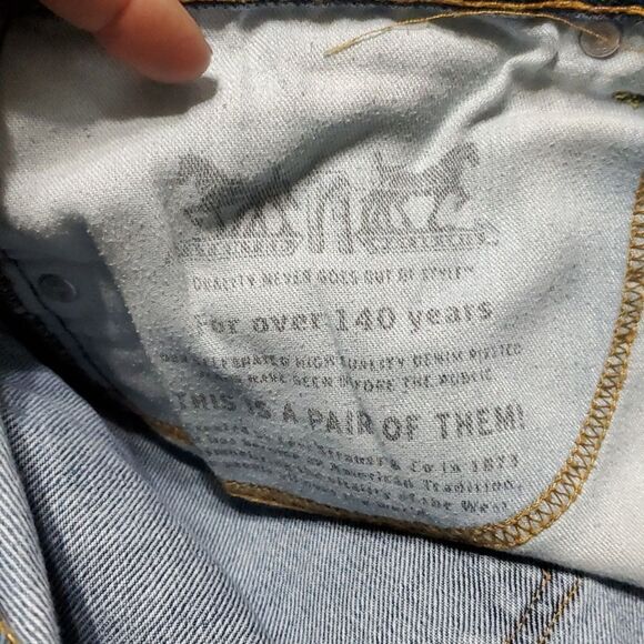 505 REGULAR FIT STRAIGHT LEG JEANS 34/36 - Picture 10 of 11